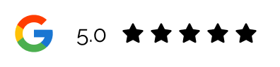Google rating 5.0, five stars